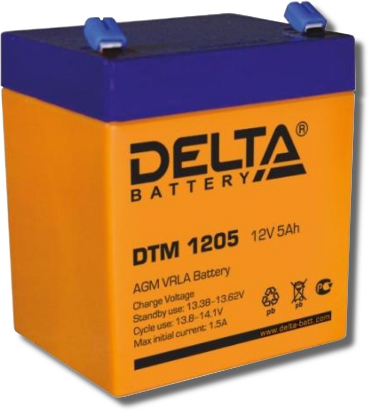 Аккумулятор DTM1205, 12В, 5А/ч