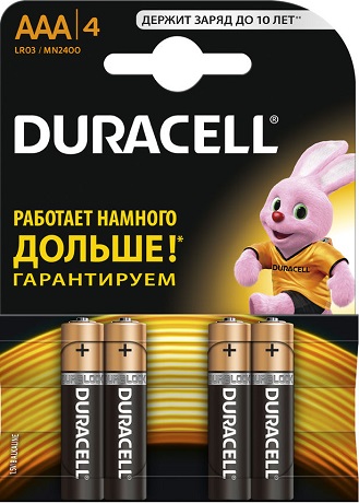 Duracell Basic LR03-4BL AAA Батарея (4шт/уп)