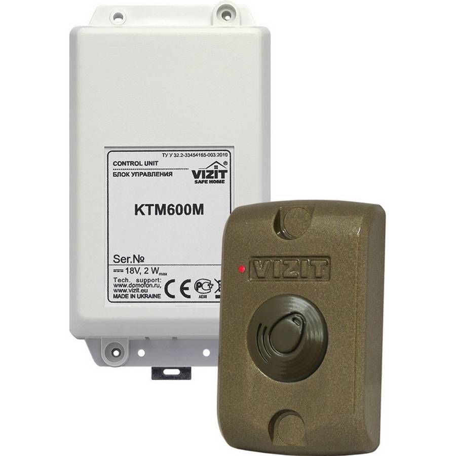 VIZIT-КТМ601F Контроллер ключей VIZIT-RF3 (RFID-13.56МГц, до 2680 ключей), функция привязки ключей к PIN-коду