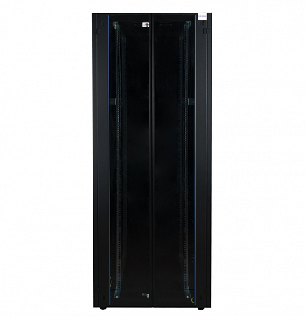 DATAREX 19&quot;, 42U 800х1200,2-я перед. дв. стек,2-я задн. дв. мет, чер. Шкаф нап.