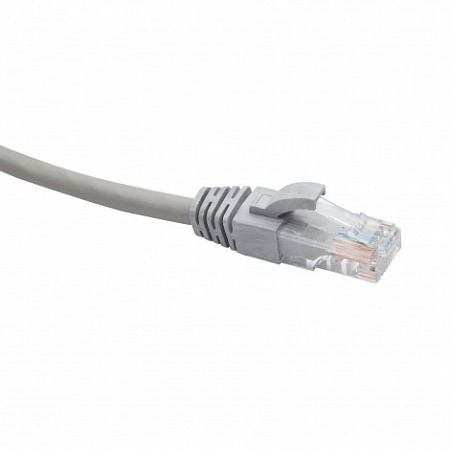 DATAREX RJ45-RJ45 U/UTP Cat.6 LSZH нг(А)-HF (DR-201010) Патч-корд (коммутационный шнур), 1м, серый