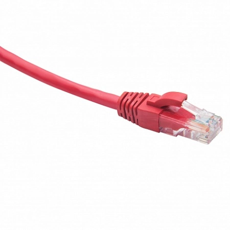 RJ45-RJ45 U/UTP Cat.5e LSZH нг(А)-HF (DR-181308), Патч-корд (коммутационный шнур), 1.5м, красный