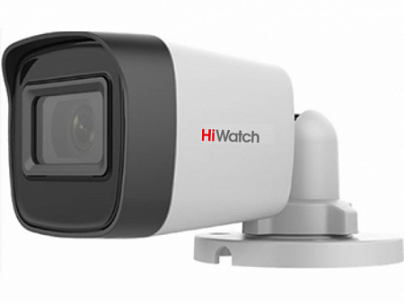 HiWatch DS-T500(С) (2.4) 5Mp Уличная цилиндрическая видеокамера, 1/2.5&quot; CMOS, 110°, 2592x1944@20к/с, 2560x1440/1920x1080@25к/с, ИК-фильтр, 0.01 Лк@F1.2, OSD/DWDR/BLC/DNR/EXIR Smart ИК, видеовыход: 1хHD-TVI/AHD/CVI/CVBS, EXIR-подсветка до 20м, DC12V±25%, 5