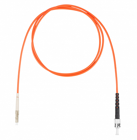 Шнур оптический коммутационный (патч-корд), LC-ST симплекс (simplex) OM2, нг(А)-HF, оранжевый, 3,0 м