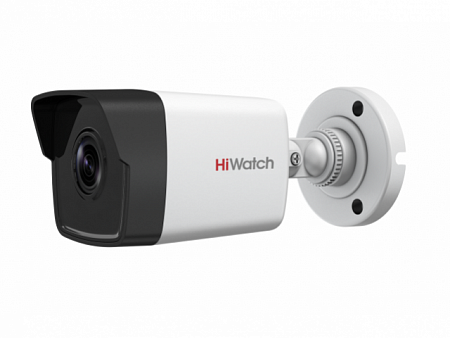 HiWatch DS-I400(B) (4) 4Mp Уличная цилиндрическая IP-видеокамера, 1/3'' Progressive Scan CMOS, 77°, 20 к/с @ (2560×1440, 2304×1296, 1920×1080, 1280×720), 0.01Лк@F1.2; DWDR; ROI; 3D DNR; BLC; Smart ИК, EXIR до 30м, DC12В±25%/PoE, 4.5Вт, IP67, -40 до +60°C